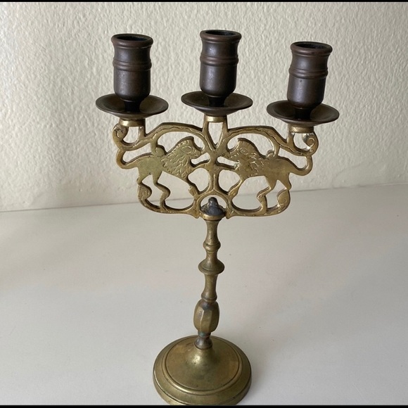[SOLD] Vintage Brass Candelabra - Picture 8 of 8